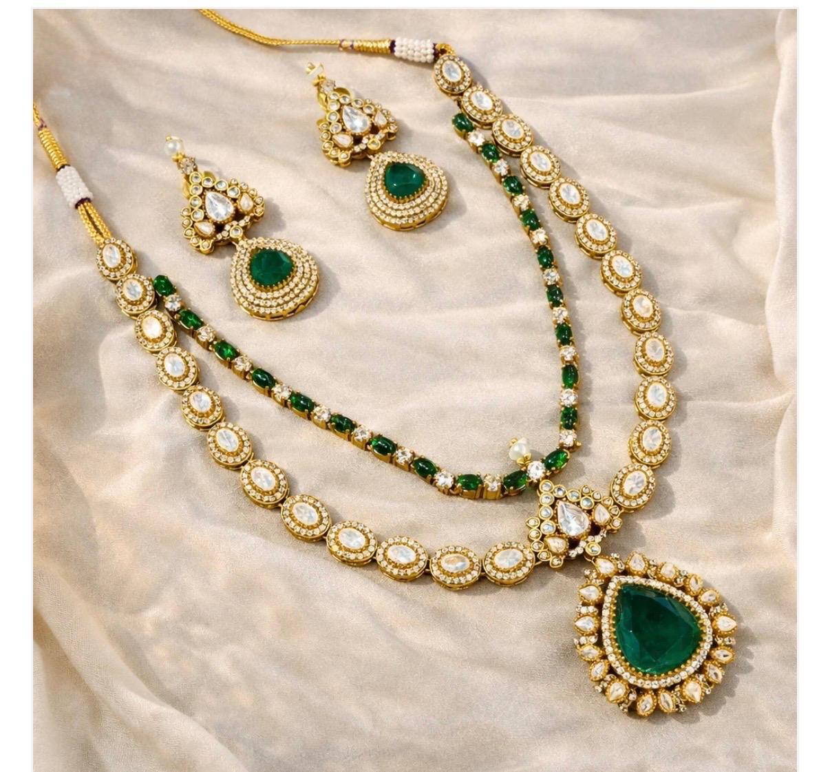 Two Line Mossanite Necklace
