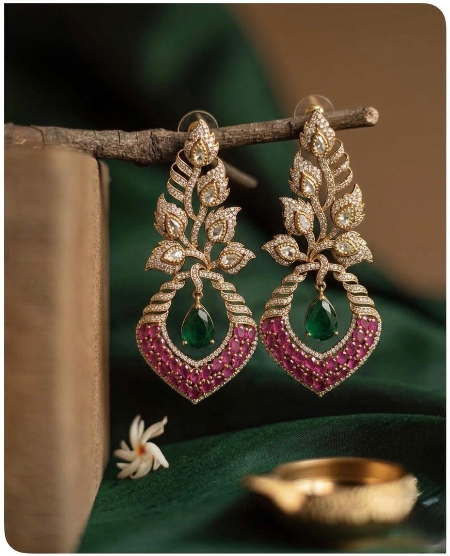 Classic Kundan Stone Earings