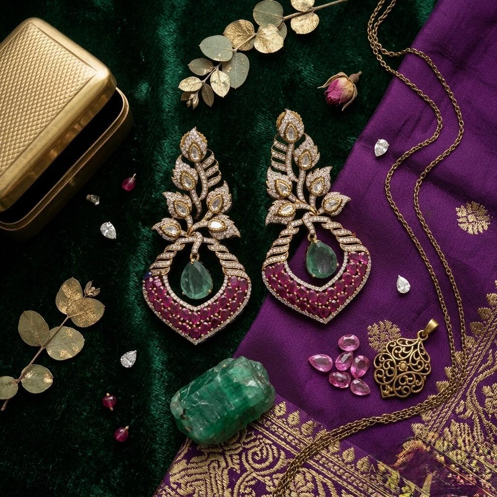 Classic Kundan Stone Earings
