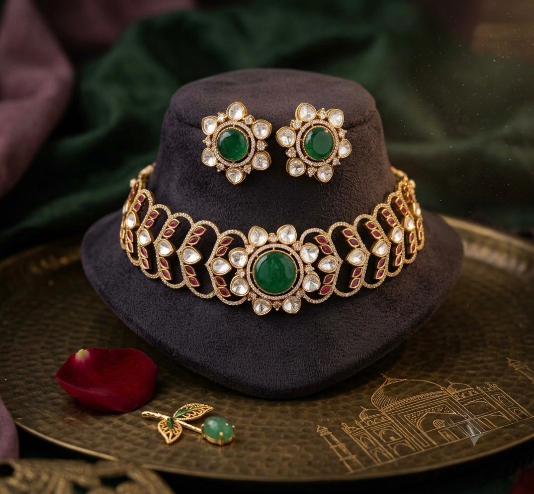 Designer Polki Choker Set