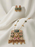 Heritage Rajwadi Antique Gold Pendant Set