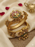 Kundan Gunghroo Intricate Openable Bangle