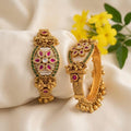 Kundan Kada With Golden Beads