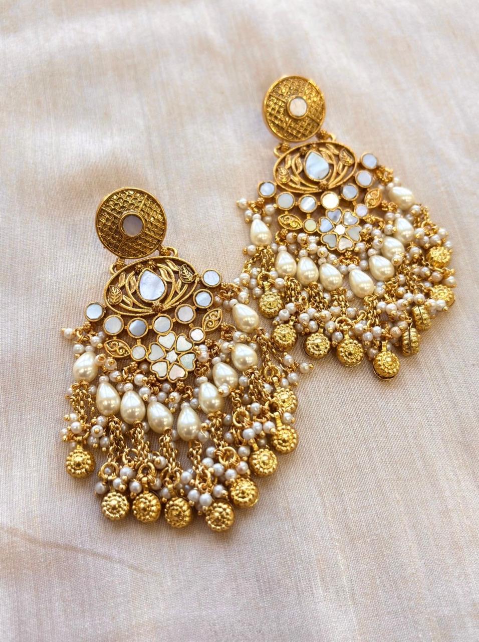Pachi Kundan Chandbali